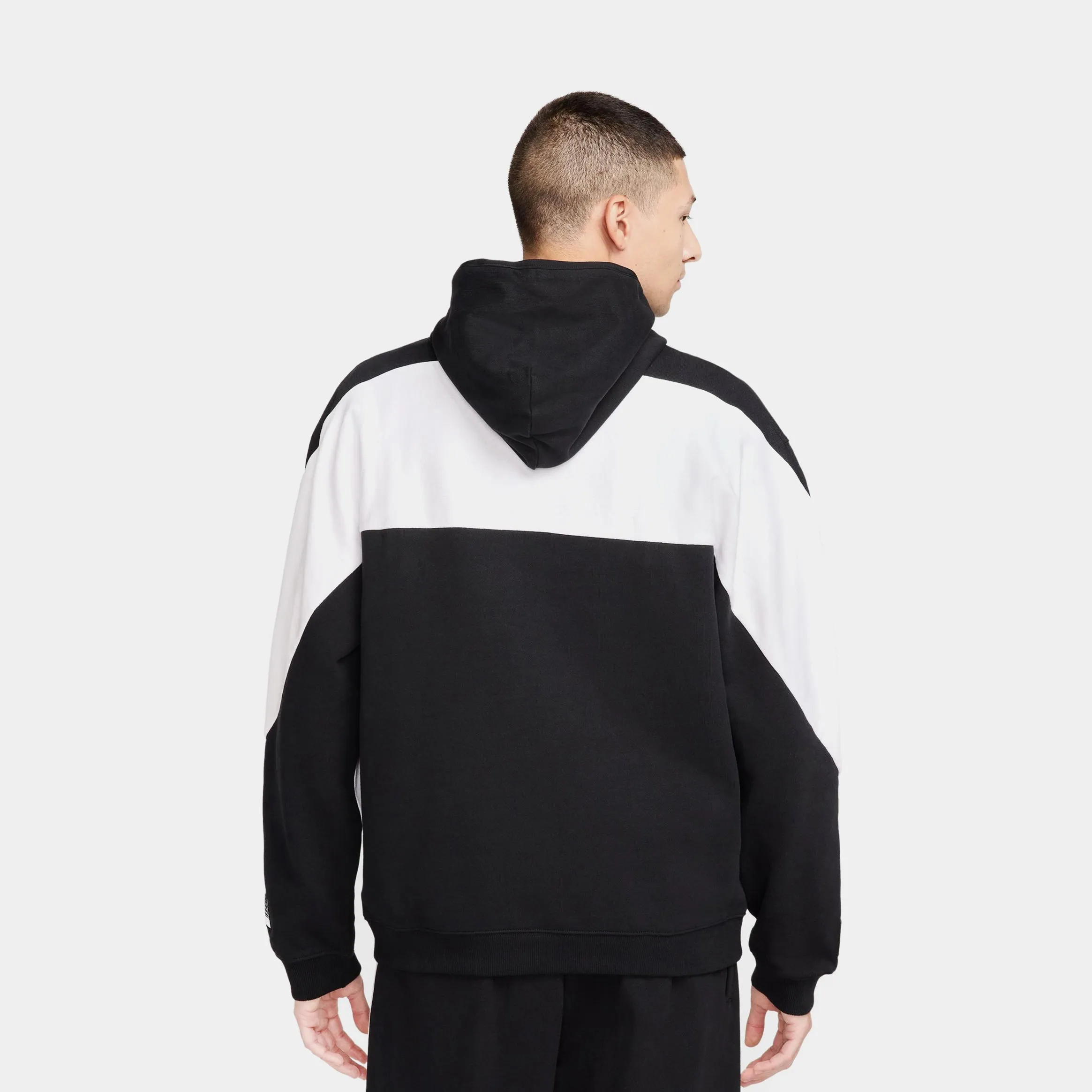 Air Graphic Pullover Mens Hoodie (Black/White)