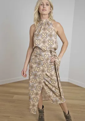 Alexandra Scarf Set | Halter Top & Midi Wrap Skirt