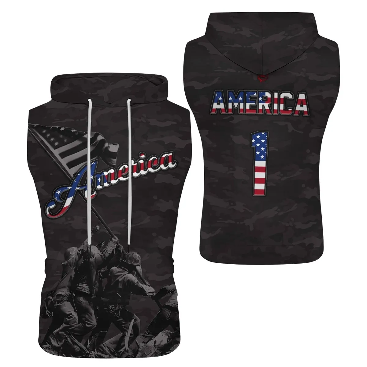 American Independence Day Sleeveless Pullover & Zip Hoodie