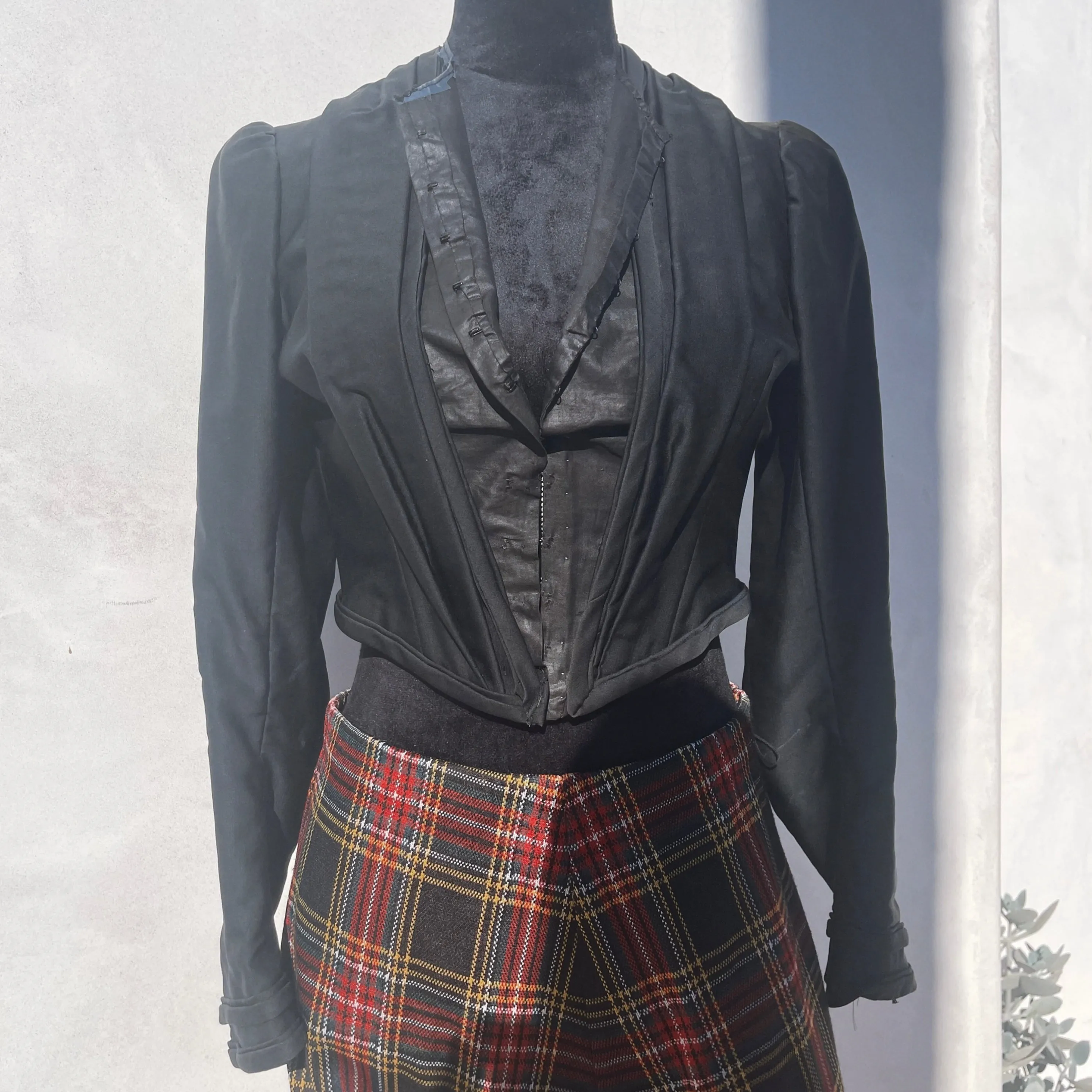 Antique Long Top Jacket Black