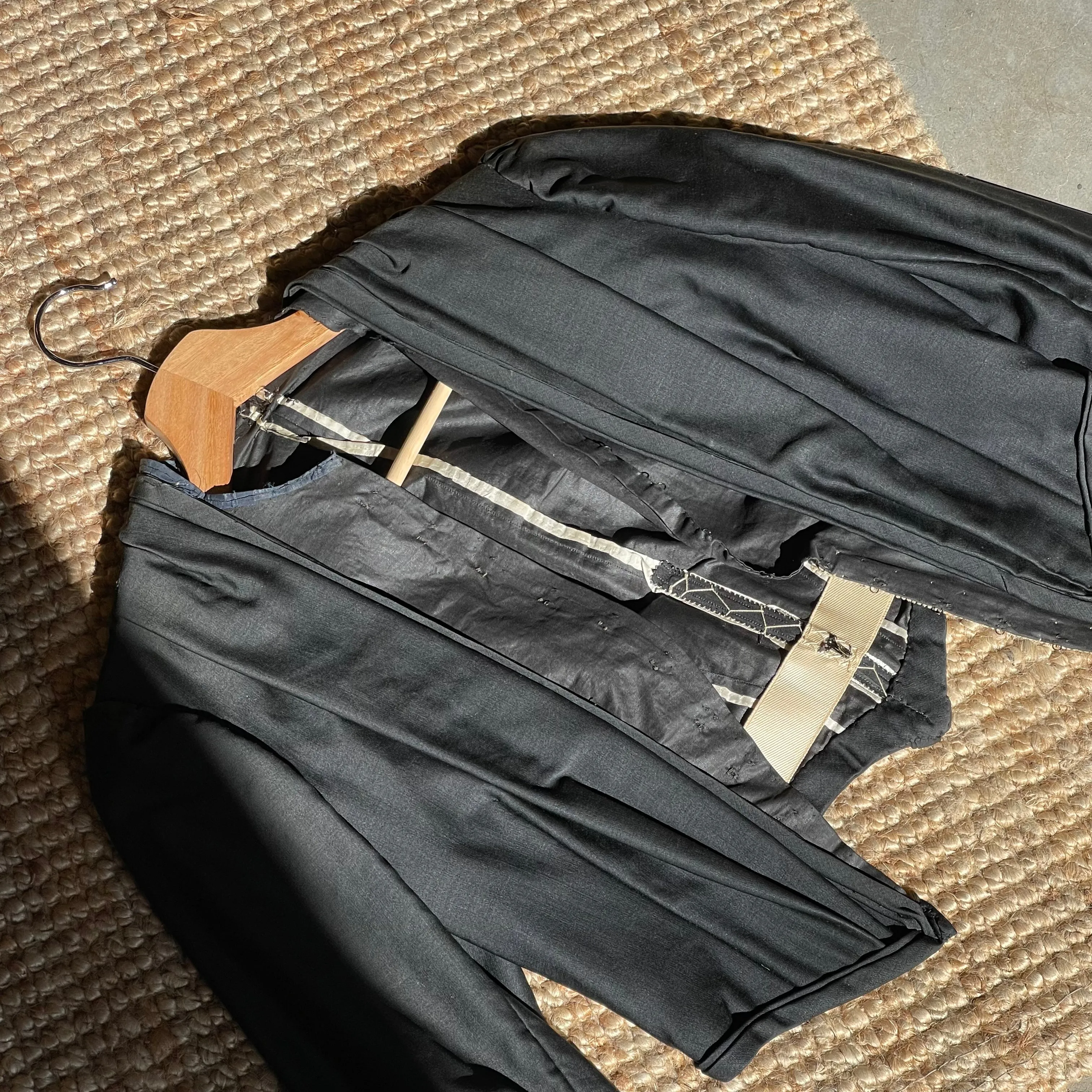 Antique Long Top Jacket Black