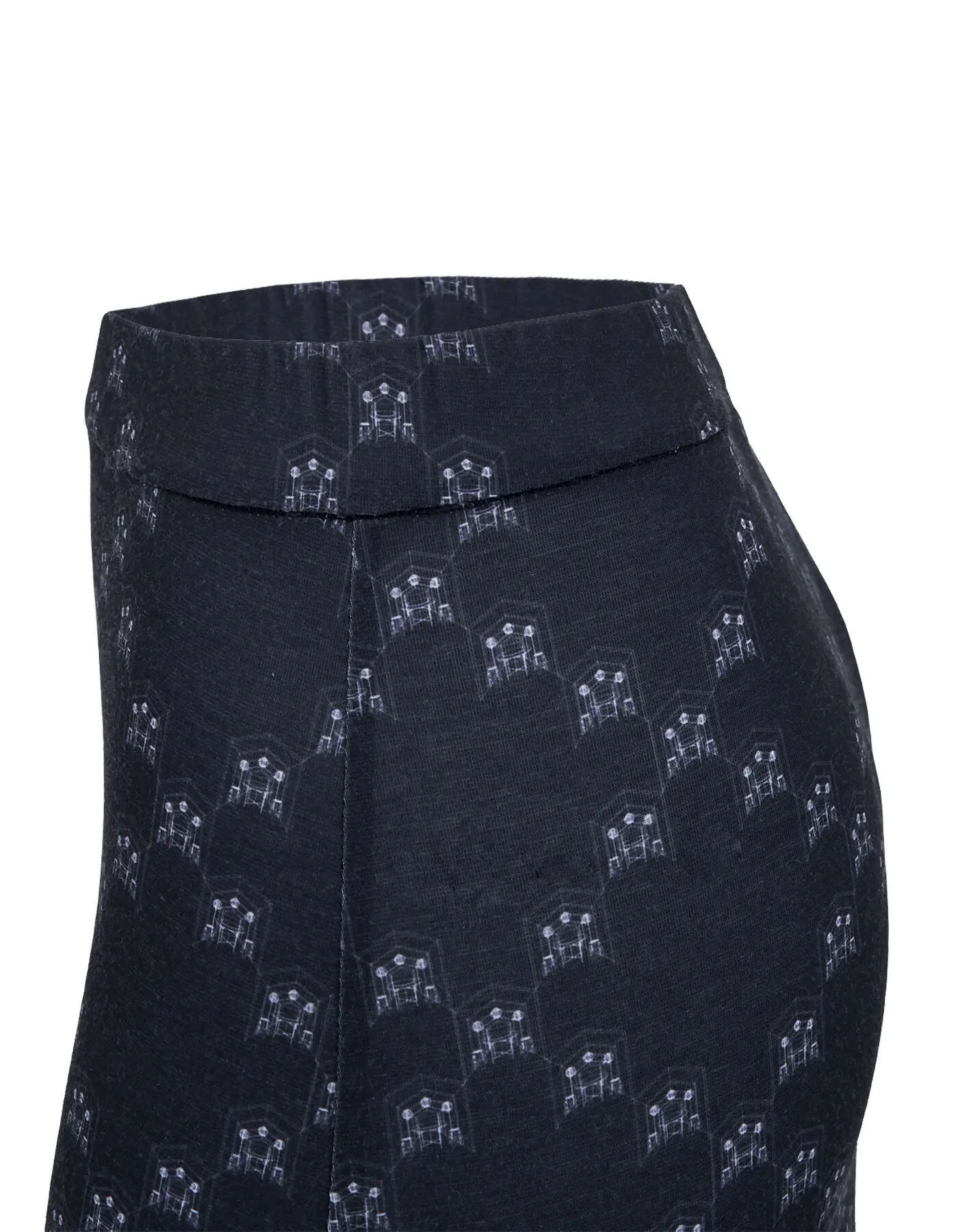 Ban-Doh Dot Matrix Print Bodycon Maxi Skirt