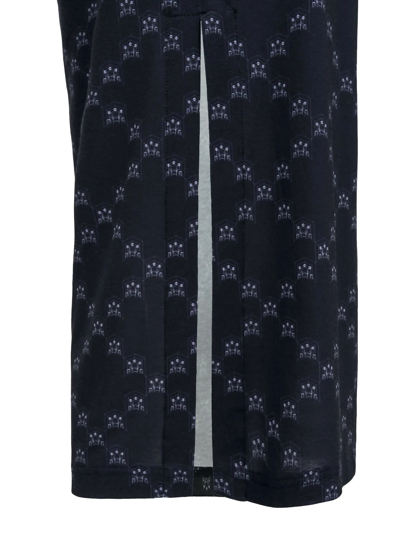 Ban-Doh Dot Matrix Print Bodycon Maxi Skirt