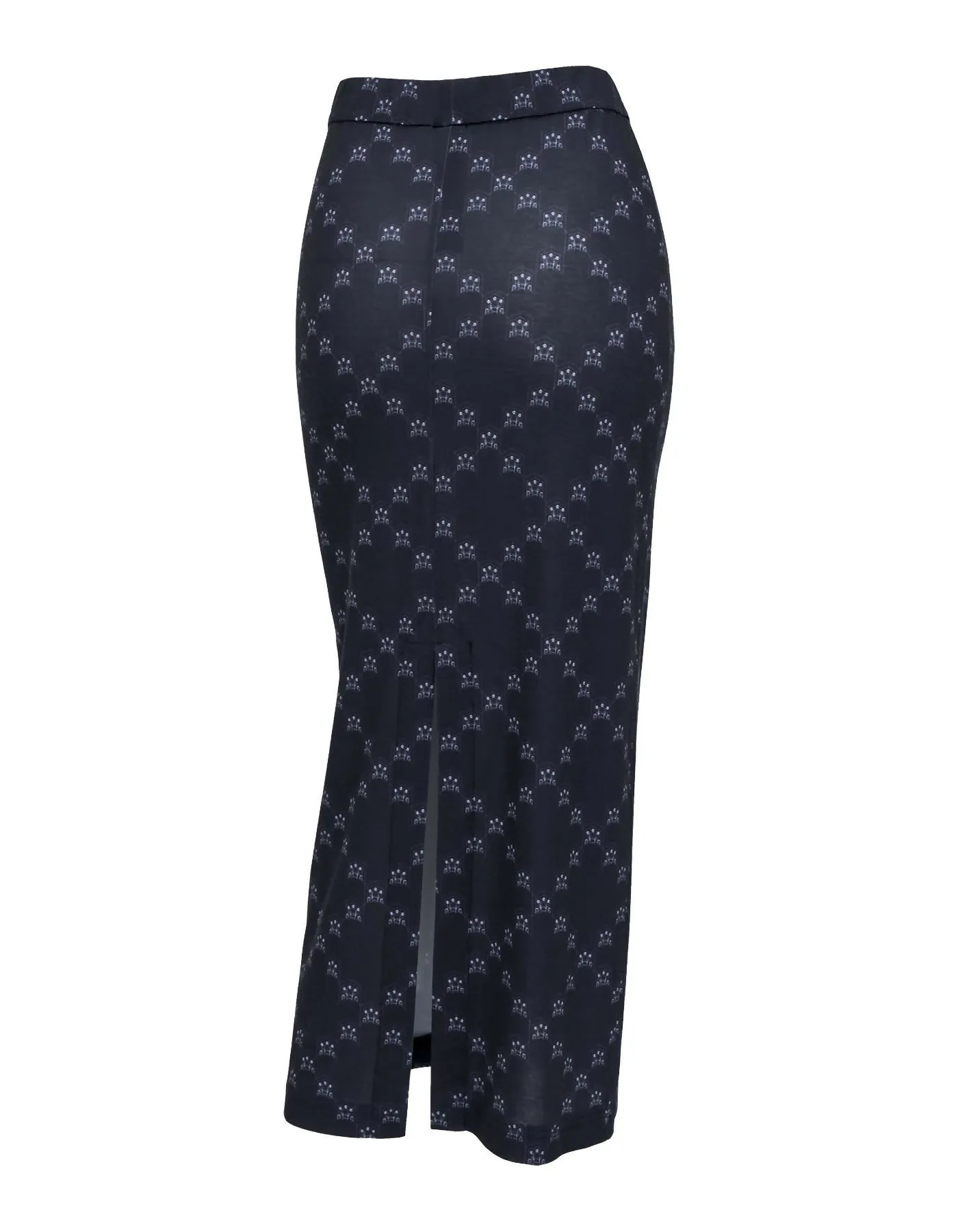 Ban-Doh Dot Matrix Print Bodycon Maxi Skirt