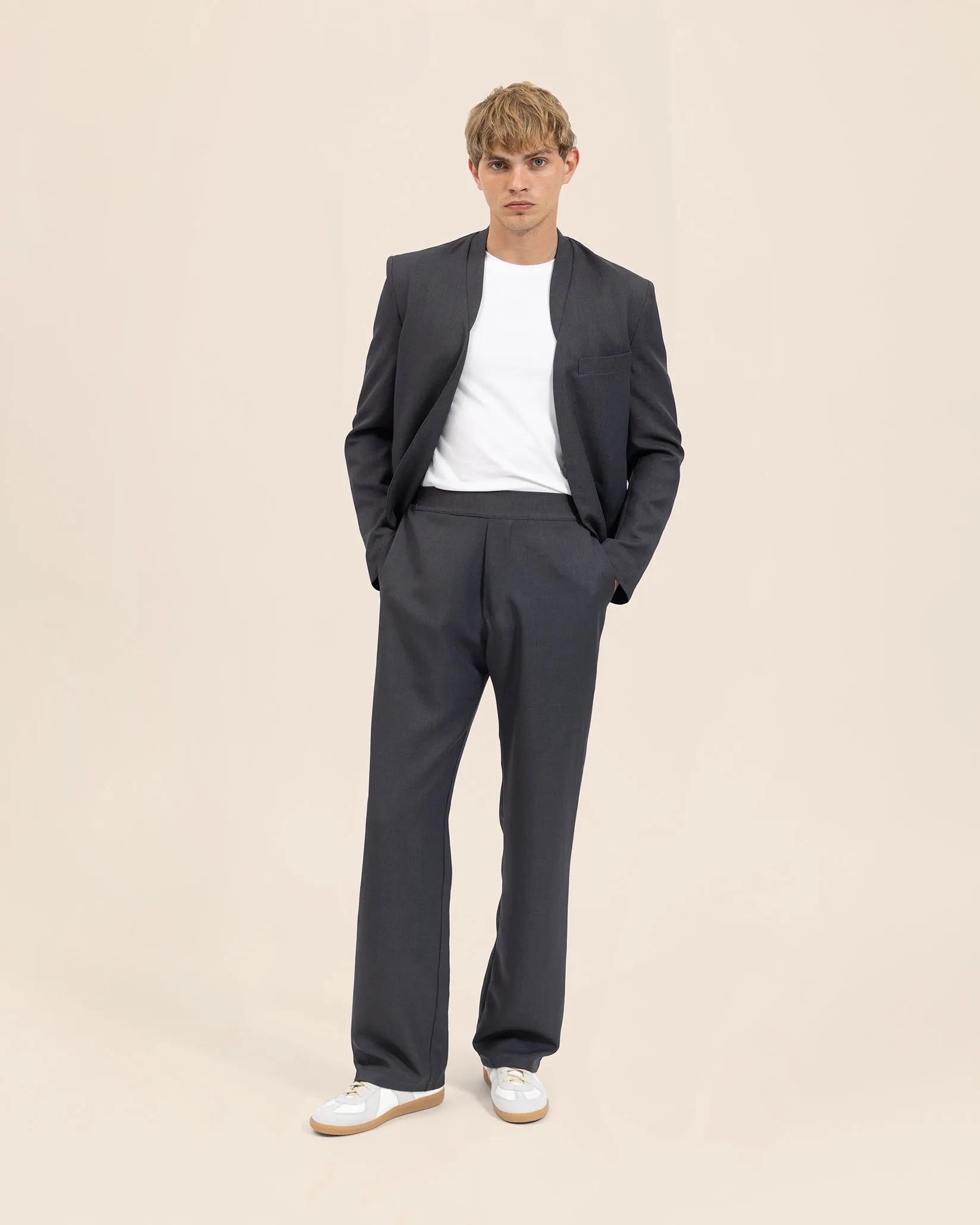 Bolero Cropped Jacket - Grey