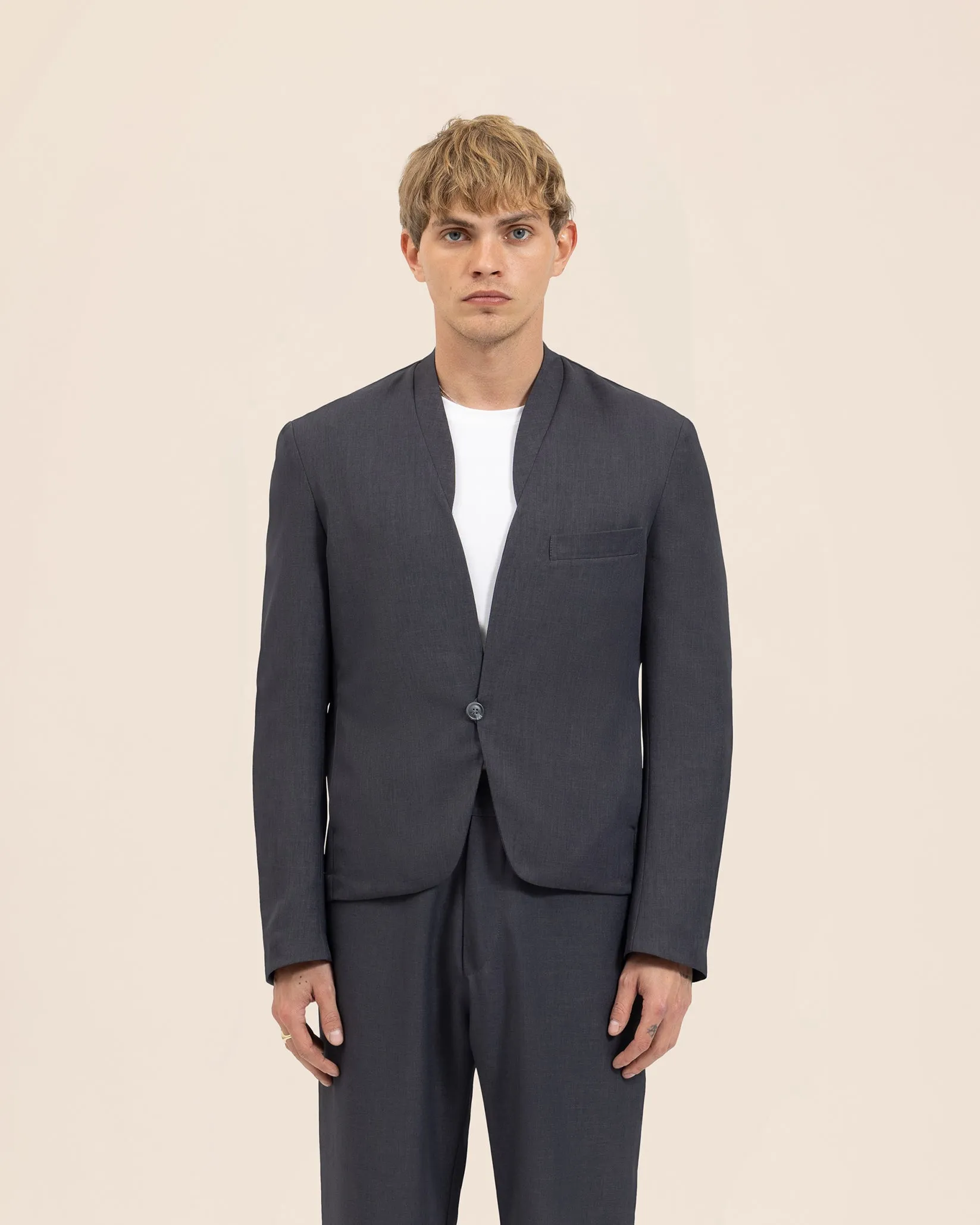 Bolero Cropped Jacket - Grey