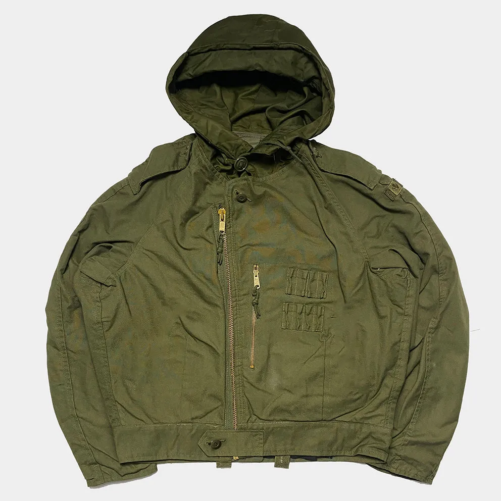 BZEN J4R TANKER- RECYCLED USED CANADIAN ARMY TANKER JACKET FROM 1970-1990- OLIVE GREEN