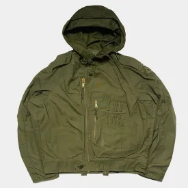 BZEN J4R TANKER- RECYCLED USED CANADIAN ARMY TANKER JACKET FROM 1970-1990- OLIVE GREEN