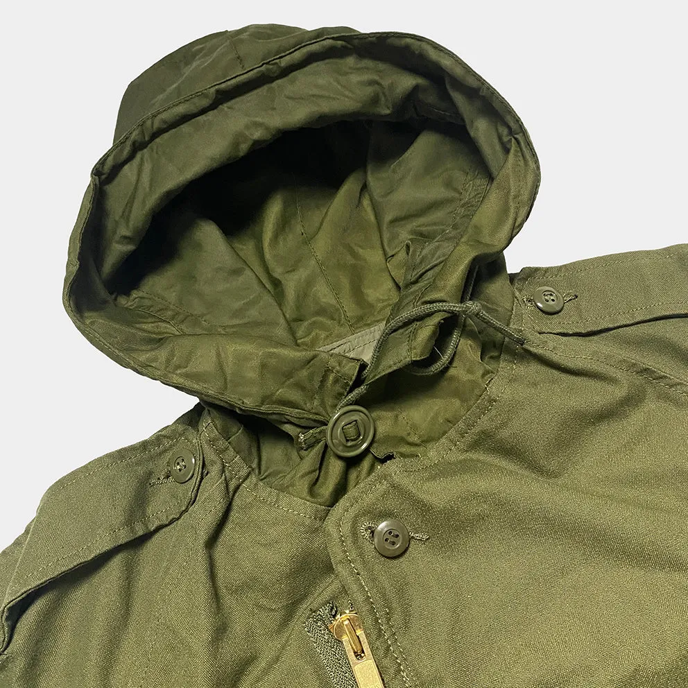 BZEN J4R TANKER- RECYCLED USED CANADIAN ARMY TANKER JACKET FROM 1970-1990- OLIVE GREEN
