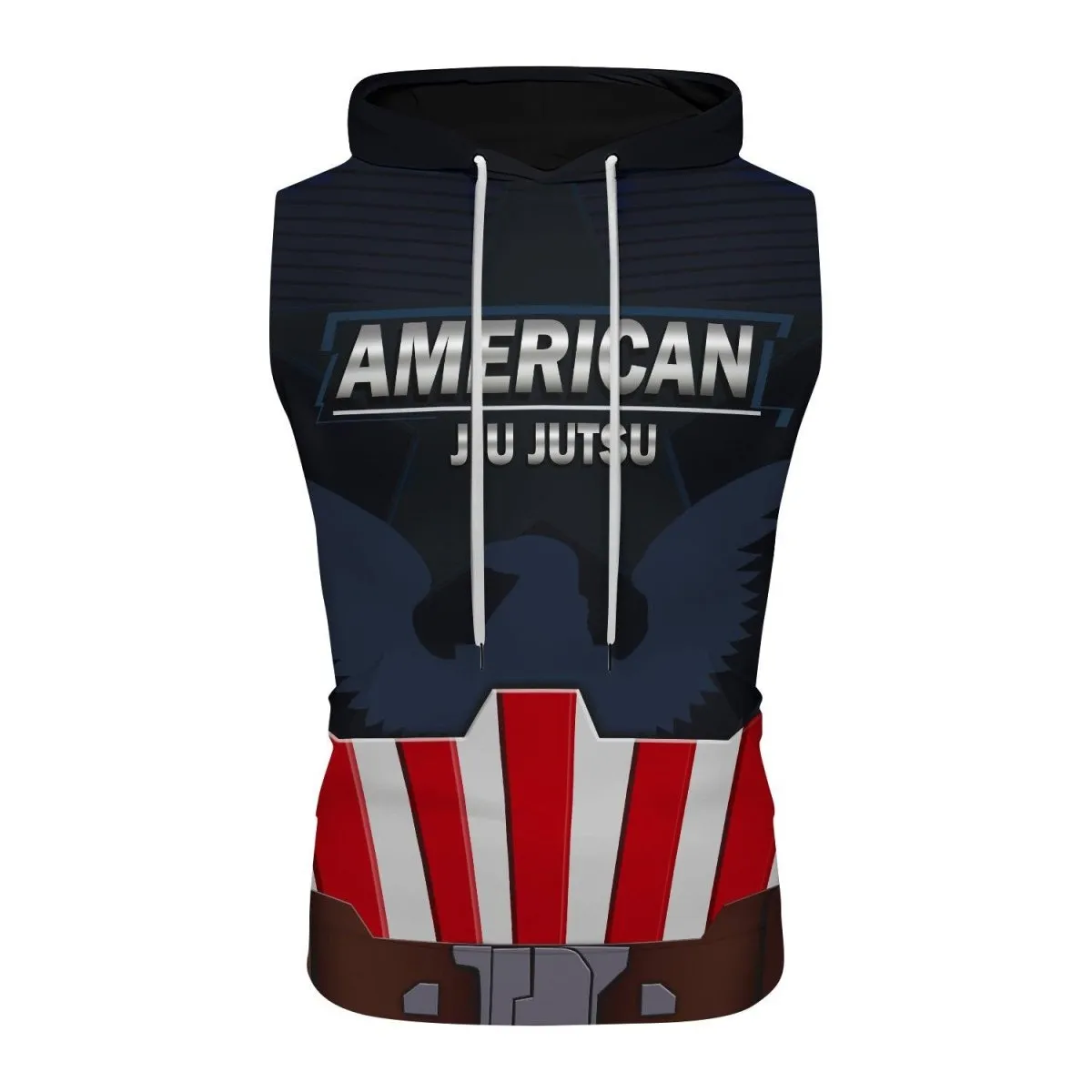 Captain American Sleeveless Pullover & Zip Hoodie