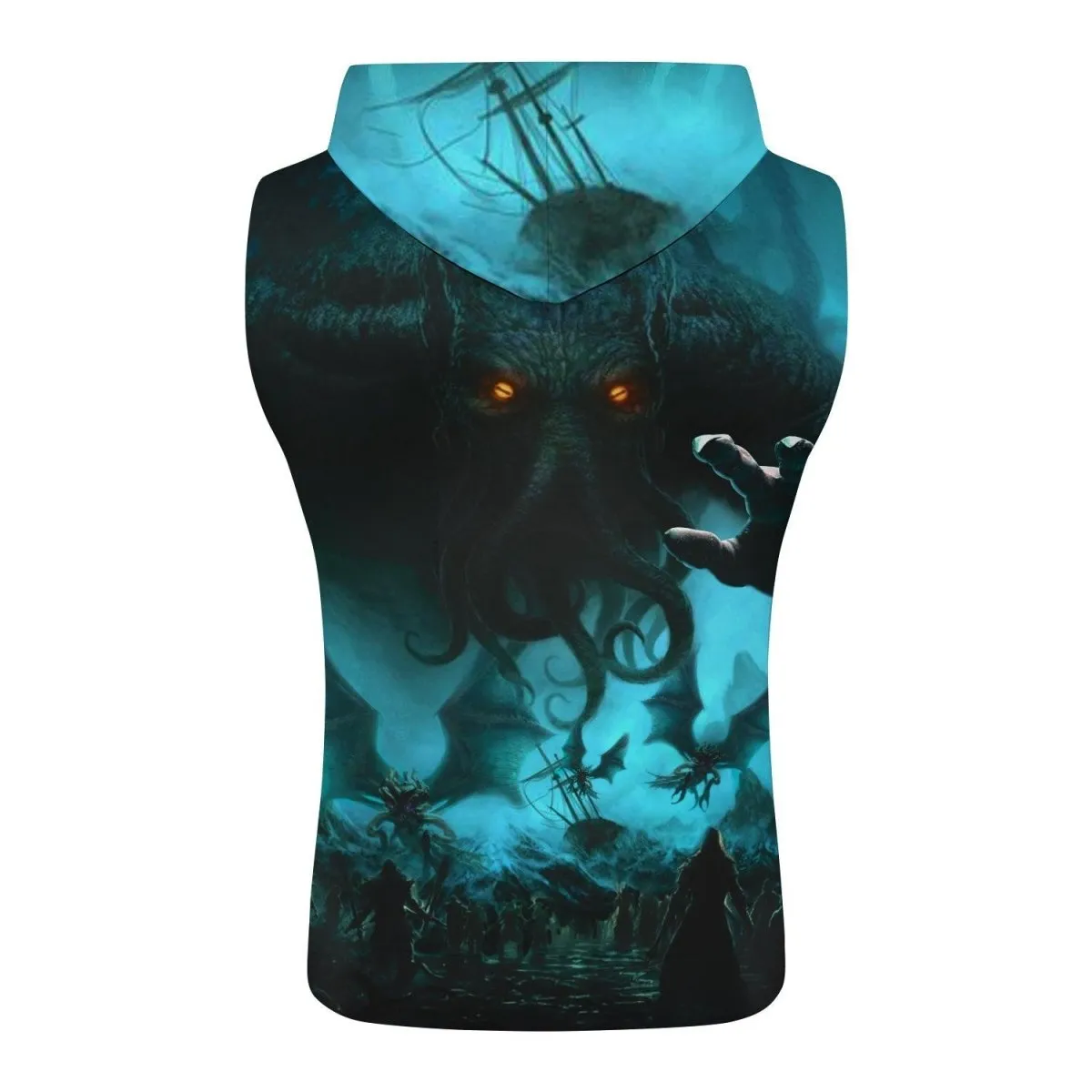 Crew Of Cthulhu Sleeveless Pullover & Zip Hoodie