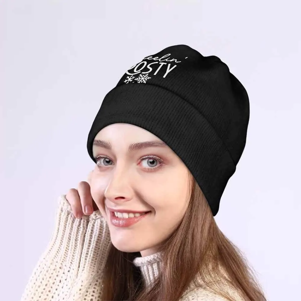 Feelin Frosty Snowflake Warm Knitted Beanies Hat