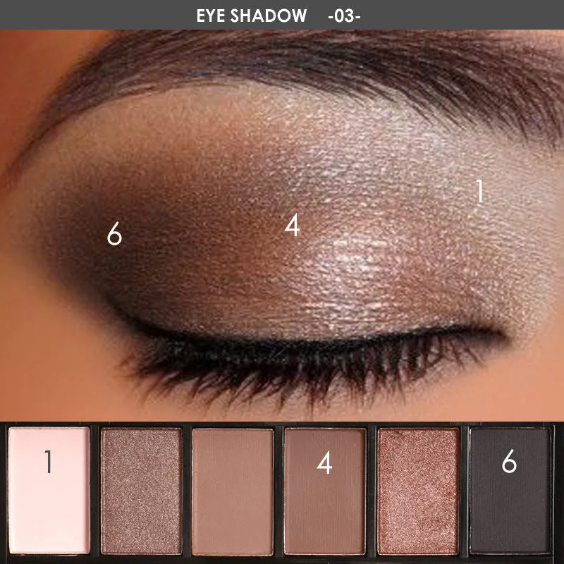FLYTONN 3 Color Waterproof Eye Shadow Eyebrow Powder Make Up Palette Women Beauty Cosmetic Eye Brow Makeup Kit Set