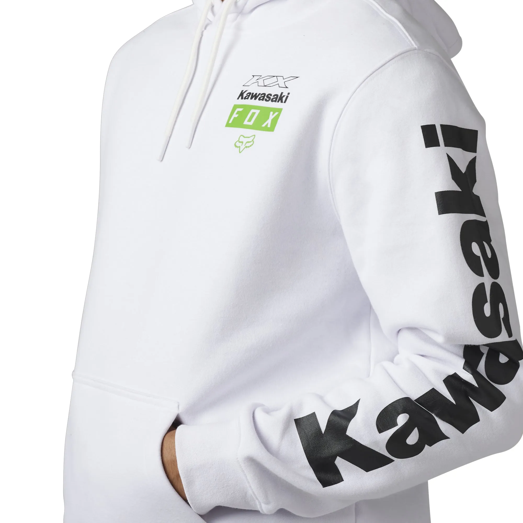 Fox Racing Kawasaki Pullover Hoodie White
