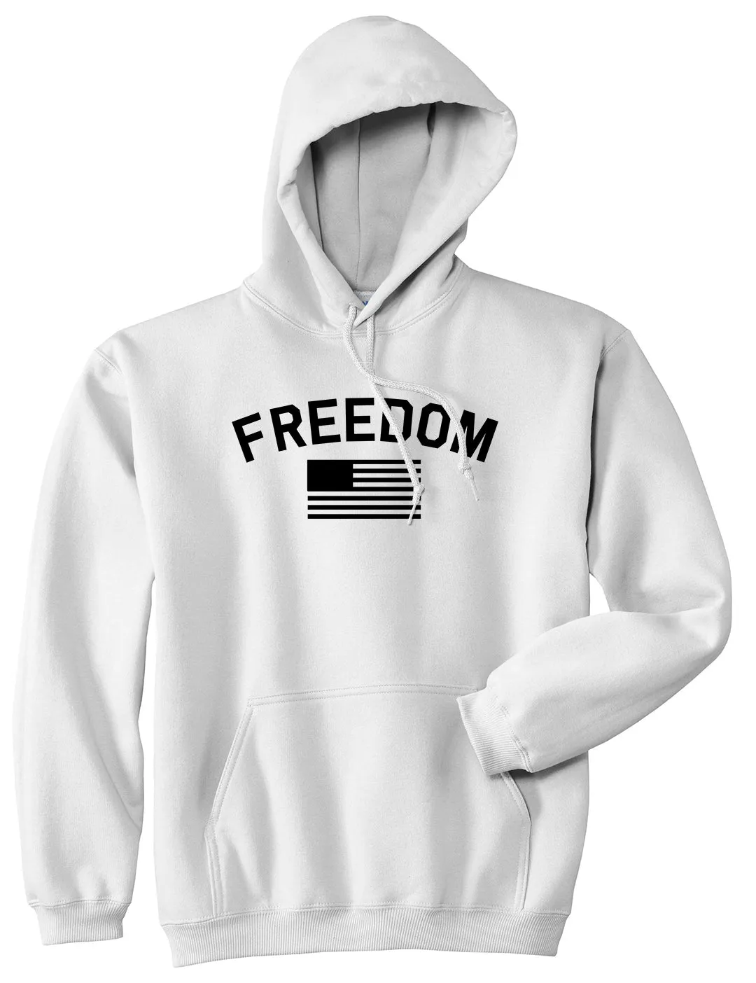 Freedom Flag Mens Pullover Hoodie