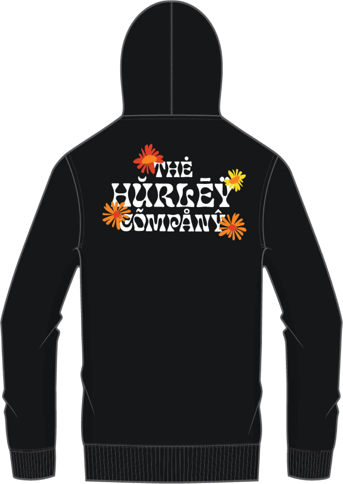 Hurley Mens Sedona Fleece Black Pullover Hoodie