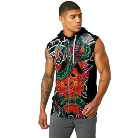 Japanese Viper Oni Sleeveless Pullover & Zip Hoodie