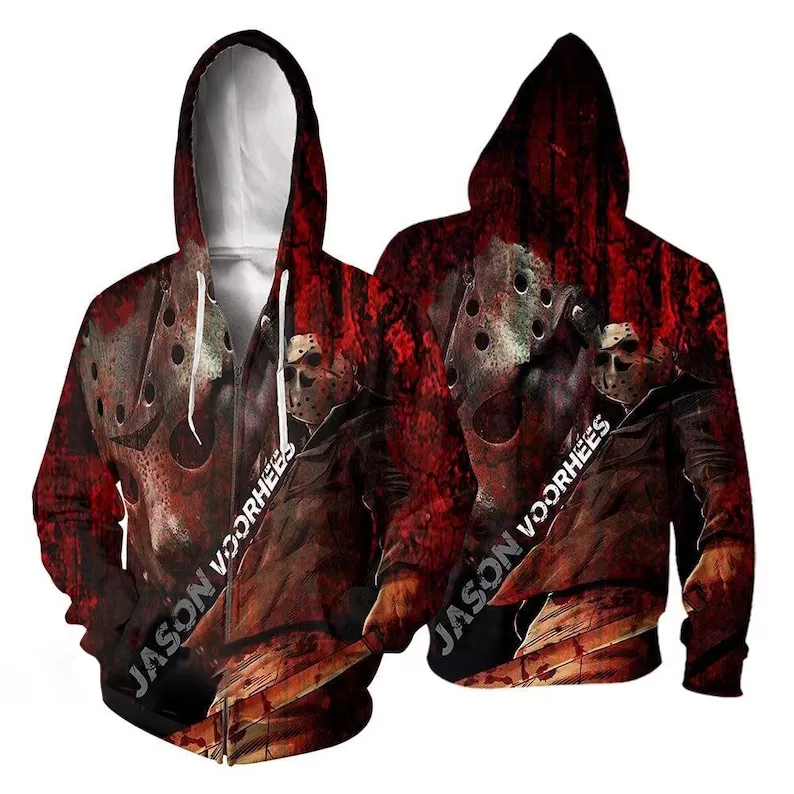 Jason Voorhees Horror Movie Hoodie & Zip Hoodie