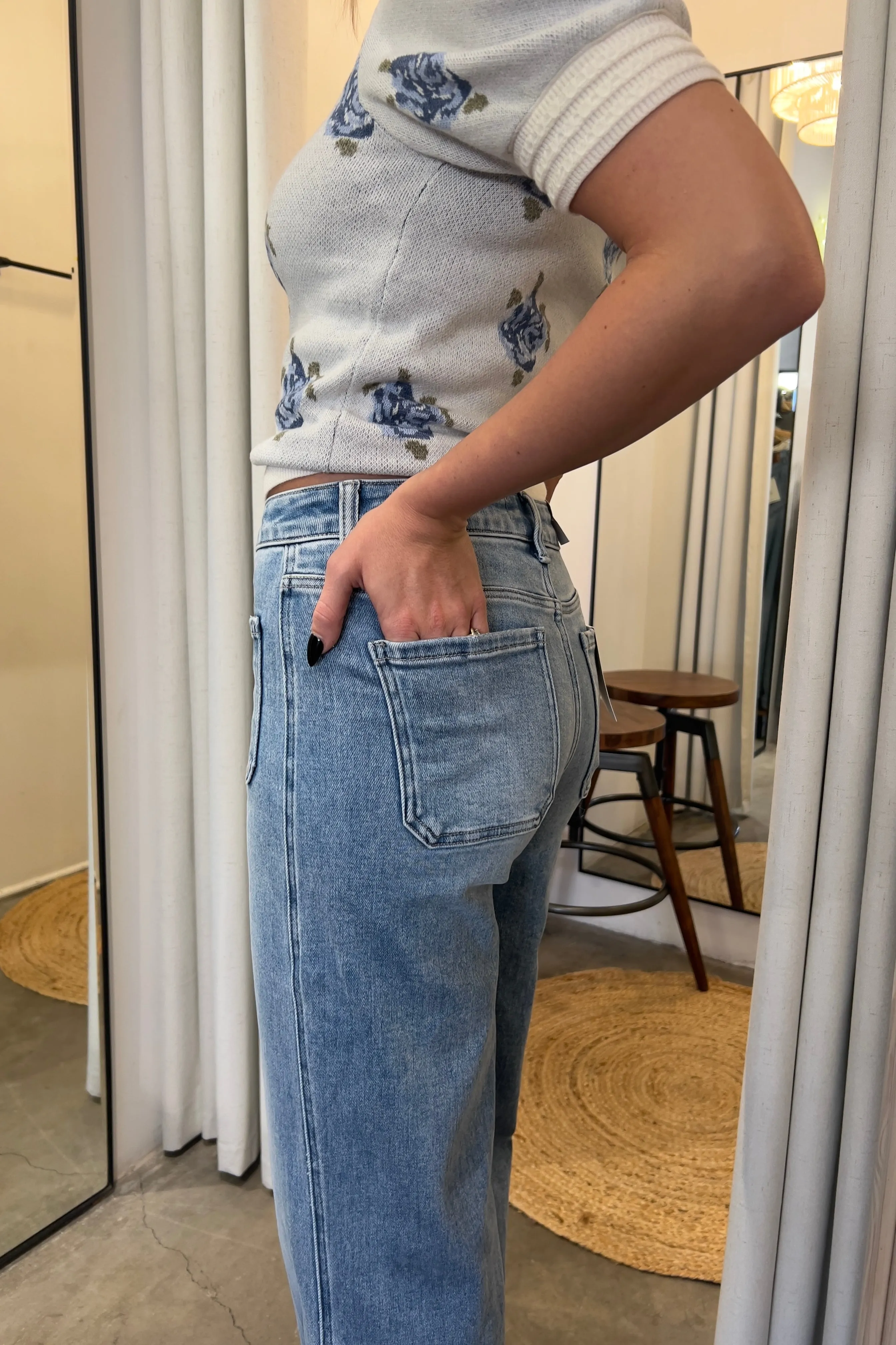 JENNA WIDE LEG DENIM JEANS