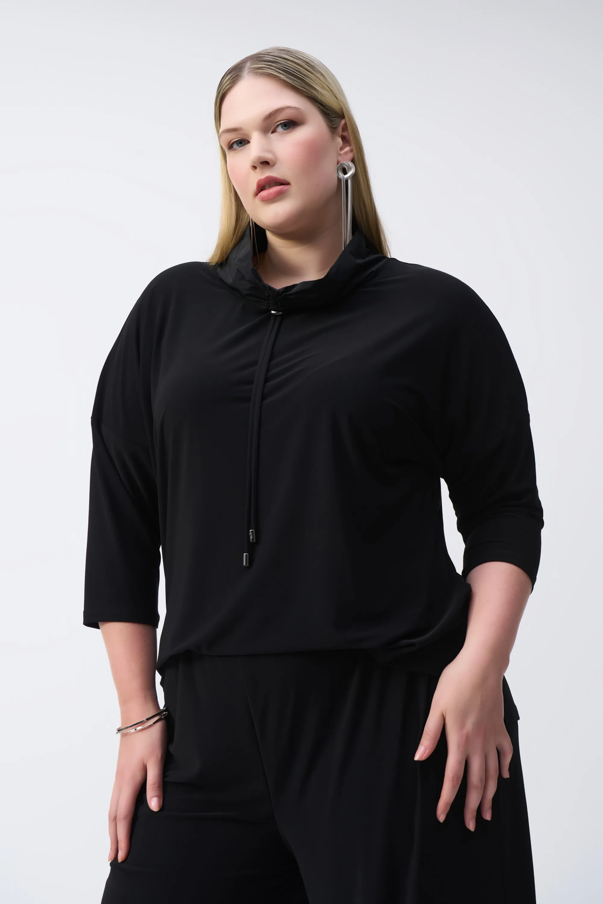 Joseph Ribkoff Silky Knit Cropped Jumpsuit