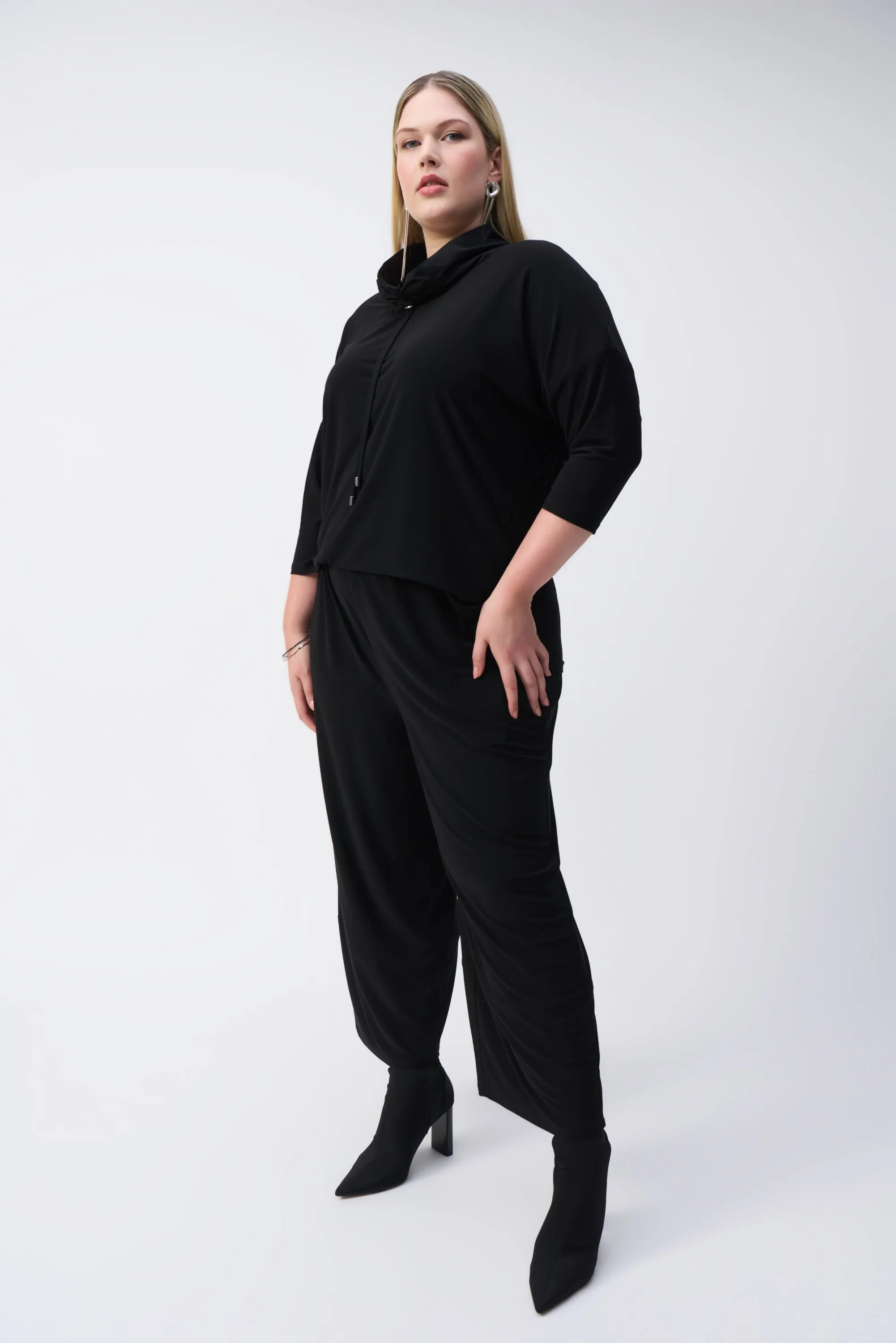 Joseph Ribkoff Silky Knit Cropped Jumpsuit