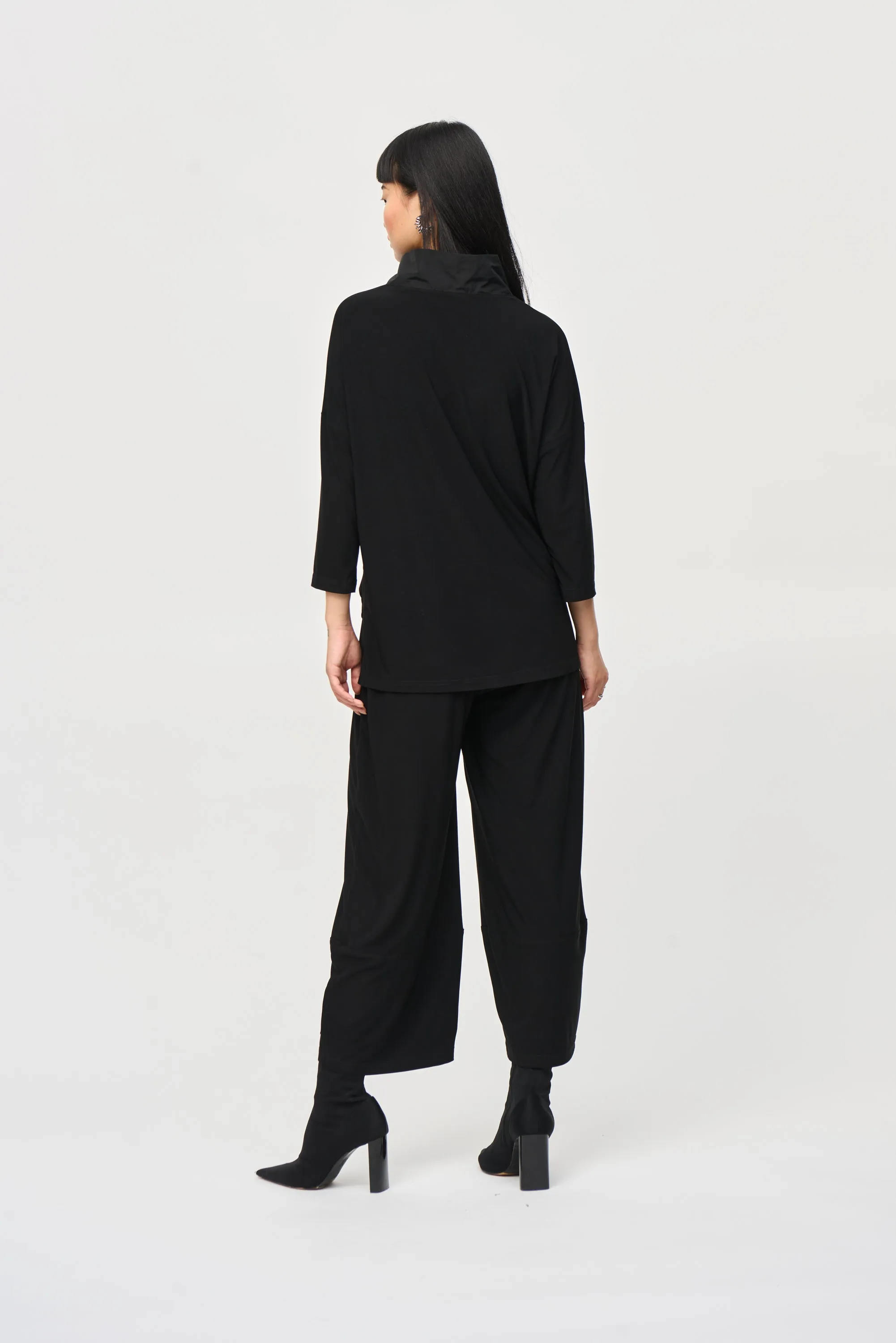Joseph Ribkoff Silky Knit Cropped Jumpsuit