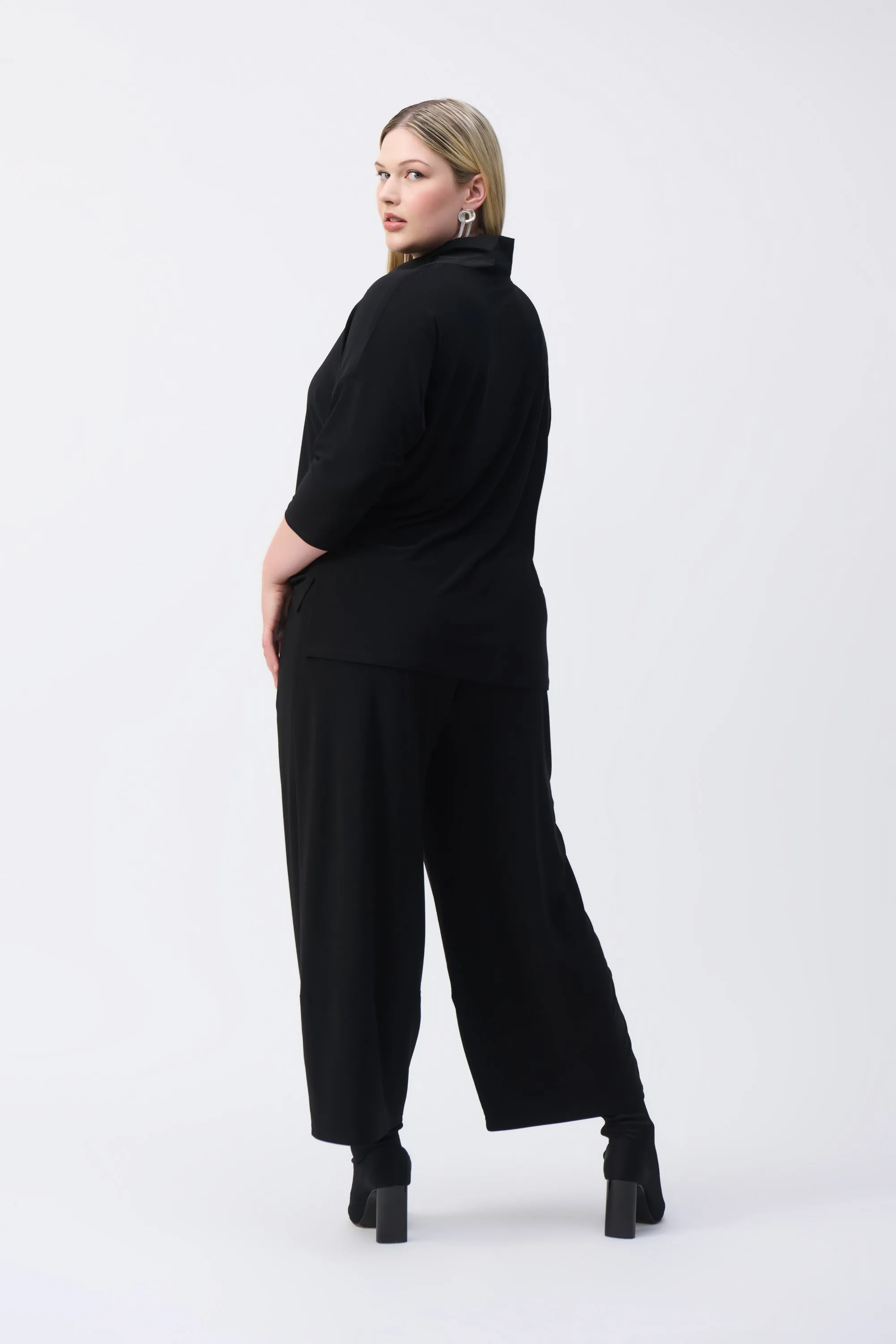 Joseph Ribkoff Silky Knit Cropped Jumpsuit
