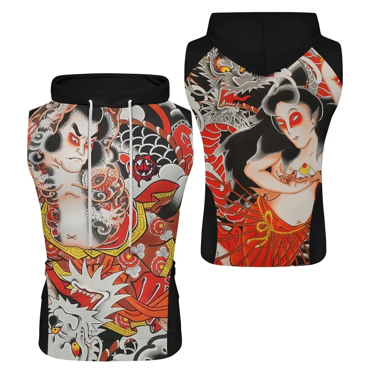 Kumonryu Shishin VS Tamatori Hime Sleeveless Pullover & Zip Hoodie