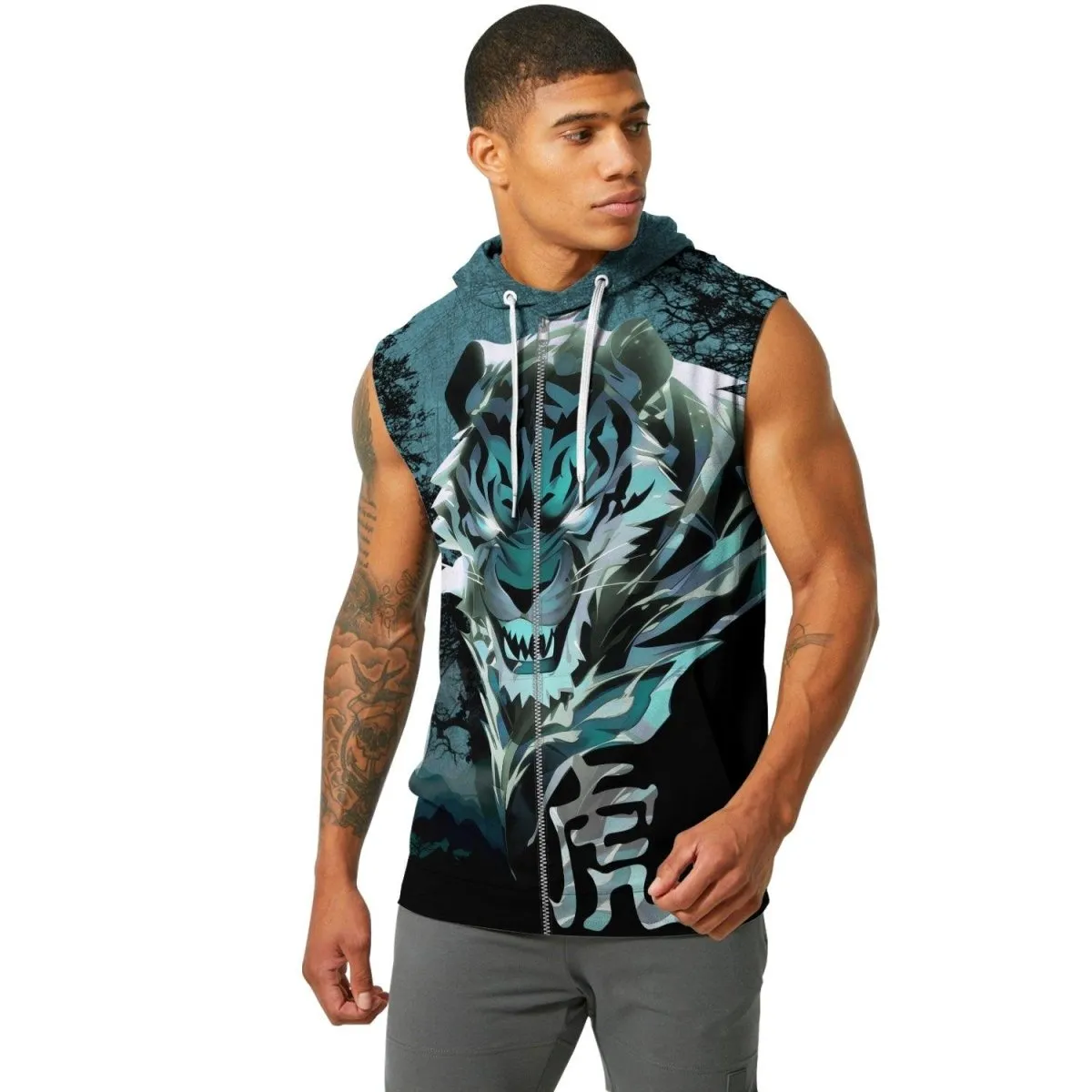 Legend Tiger Soul Sleeveless Pullover & Zip Hoodie