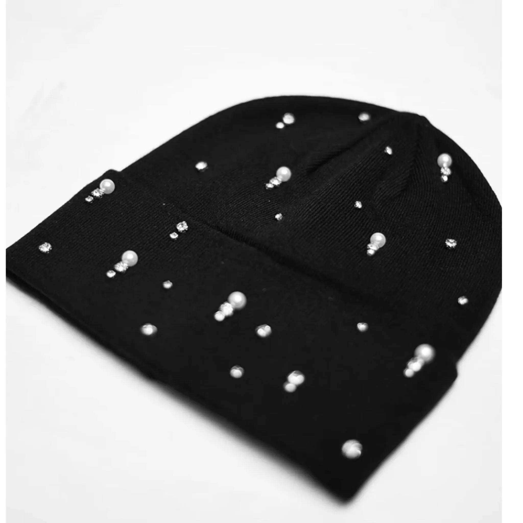 Luxe Crystal Cuffed Beanie by Nicsessories