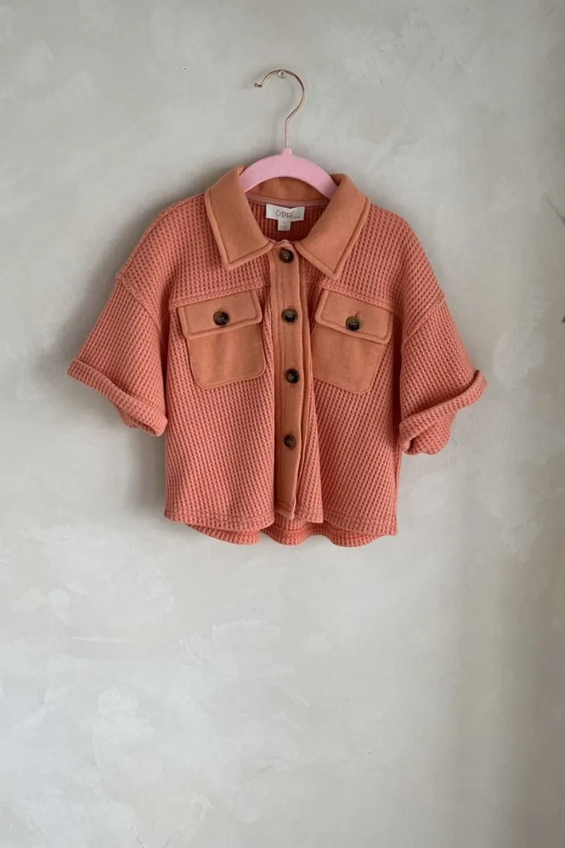 Oddi Kids Washed Waffle Knit Top
