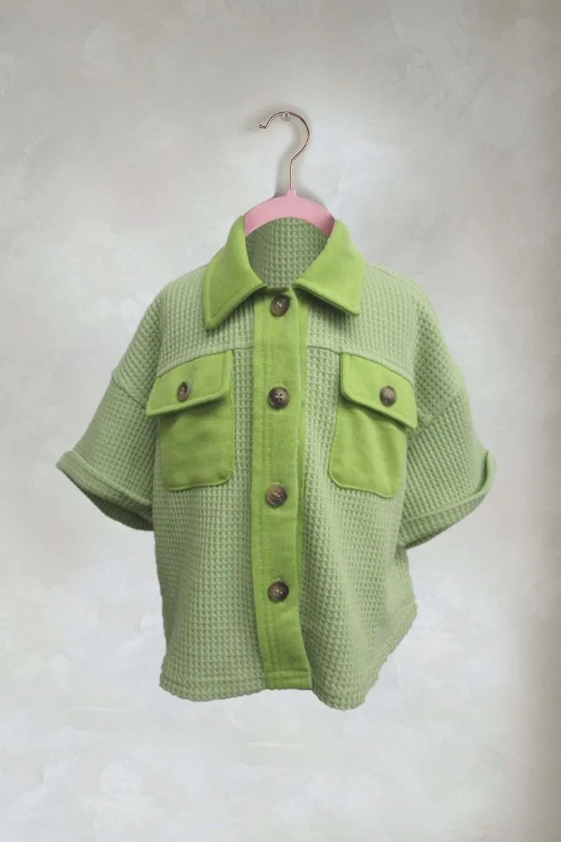 Oddi Kids Washed Waffle Knit Top