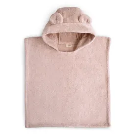 Organic Cotton Bear Poncho Towel - Blush by Mushie & Co