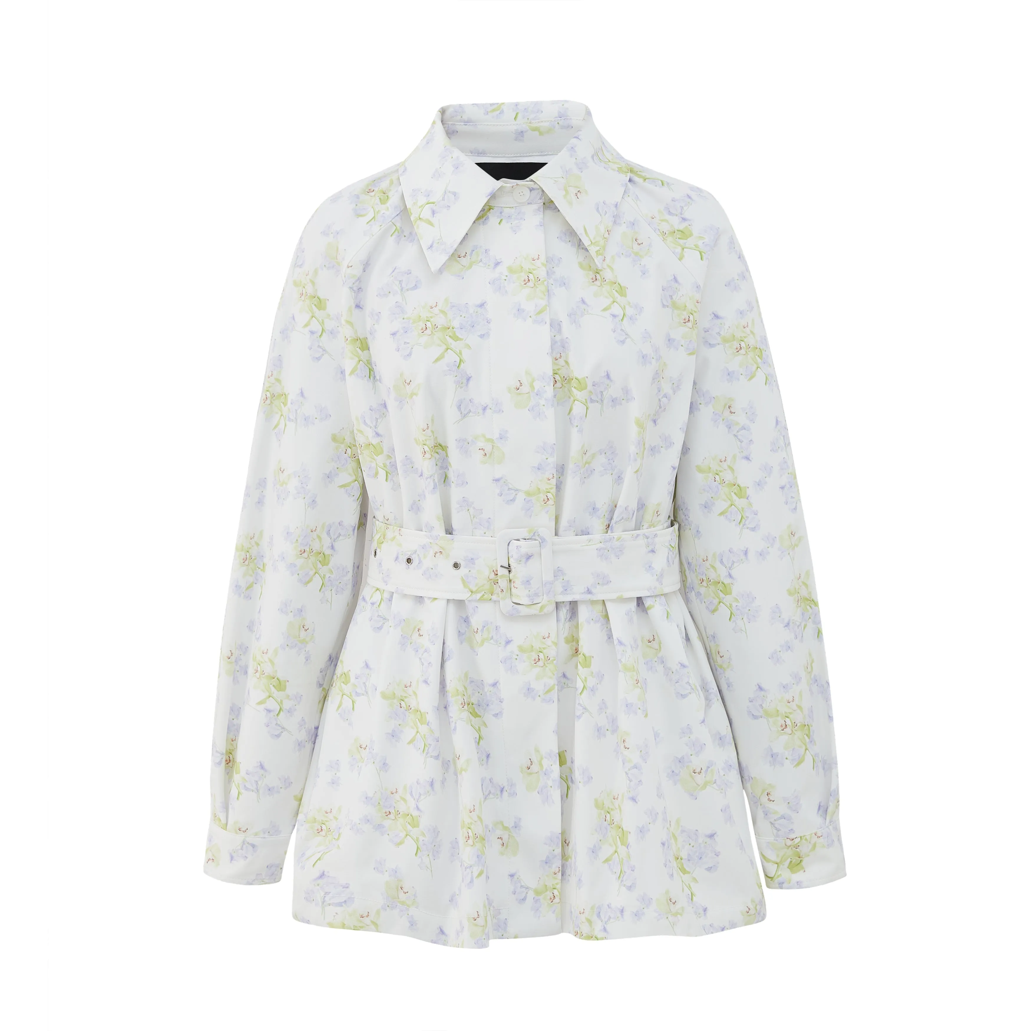 Romantic Floral Oversized Classic Waist Jacket