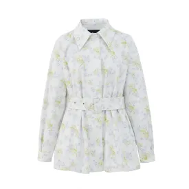 Romantic Floral Oversized Classic Waist Jacket