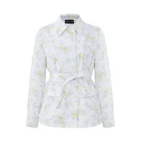 Romantic Floral Waist Work Jacket