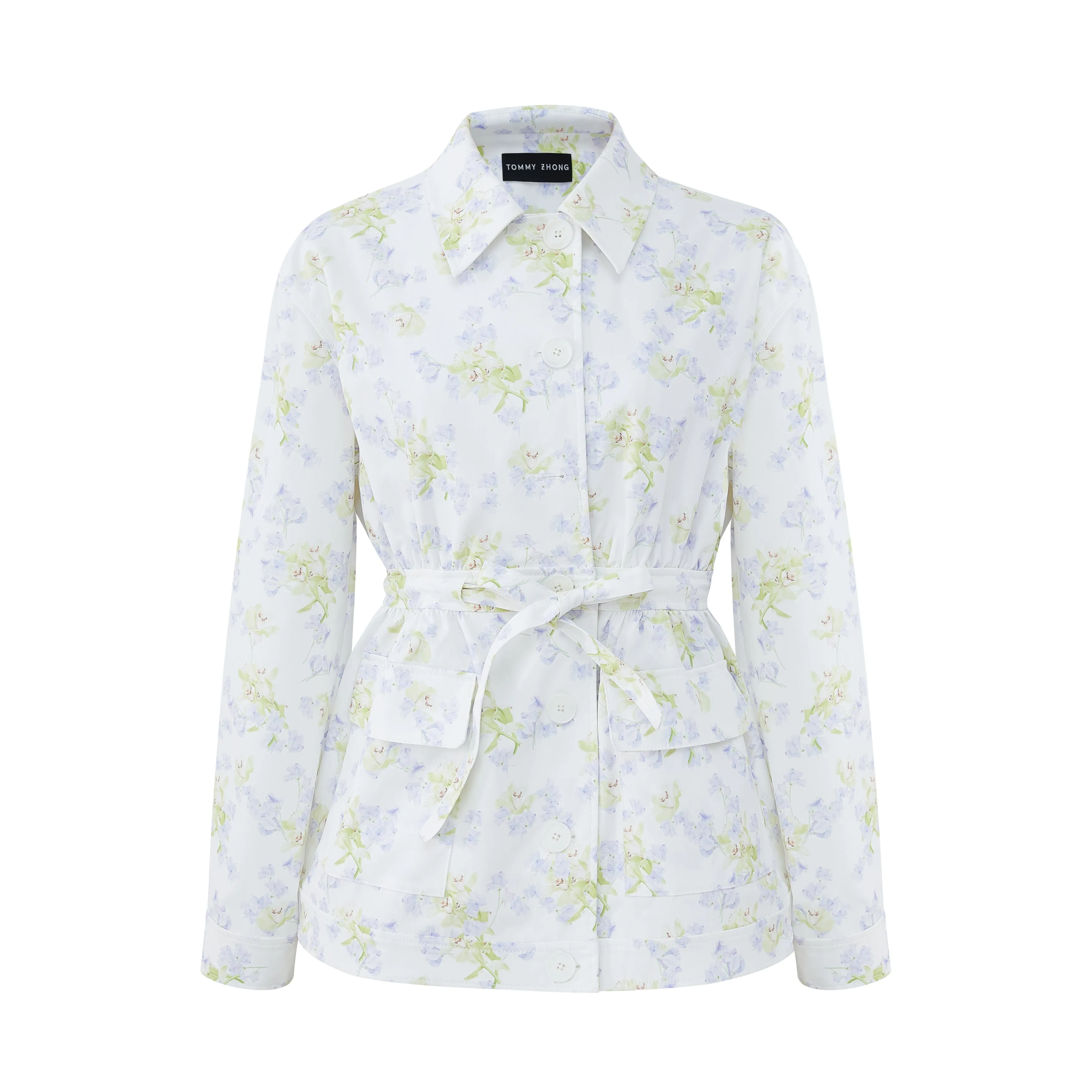 Romantic Floral Waist Work Jacket