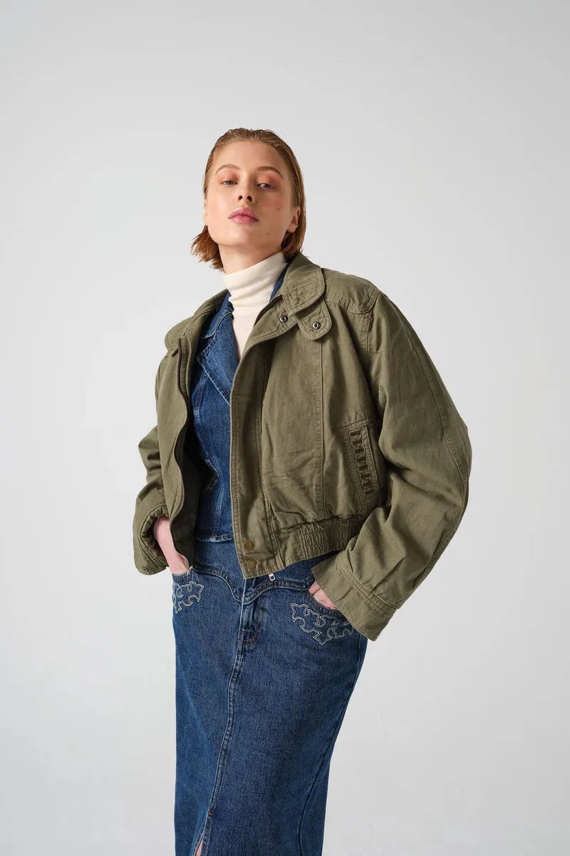SEVENTY & MOCHI - Juno Bomber Jacket KHAKI