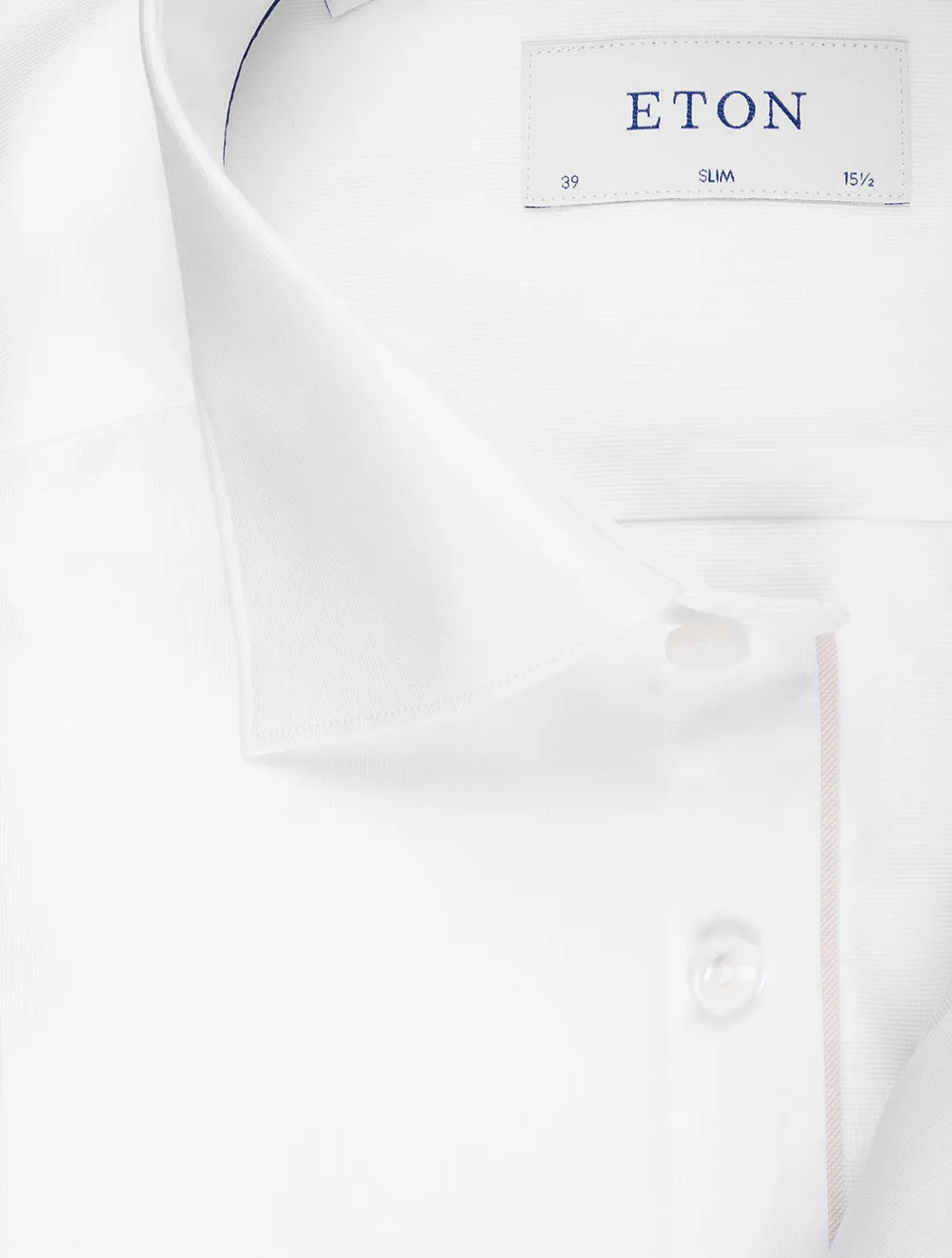 Slim Fit Fine Piqué Shirt White