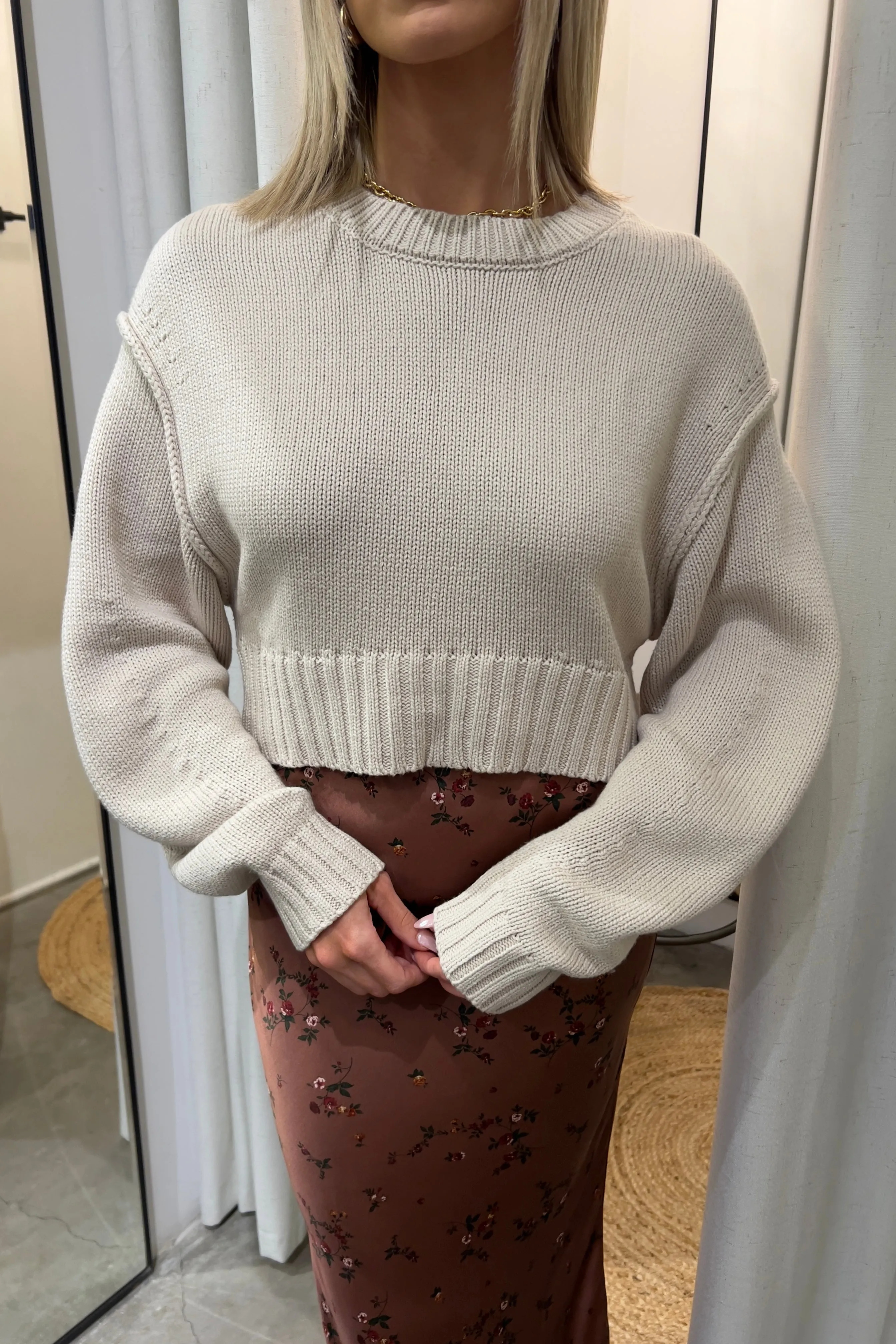 SUNLISSE CROPPED SWEATER