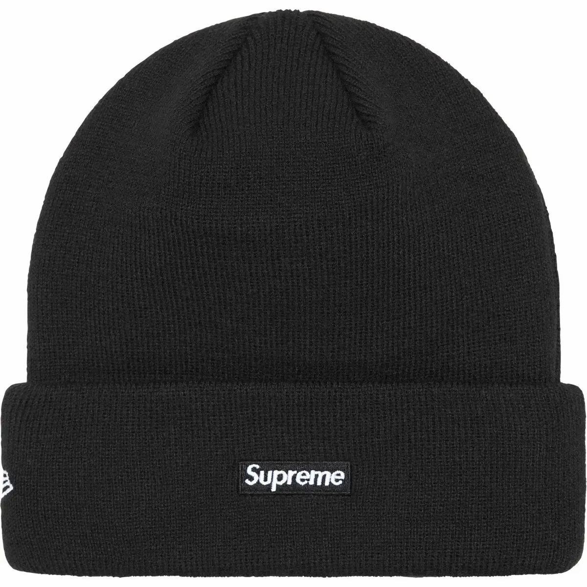 Supreme x New Era Script Black Beanie