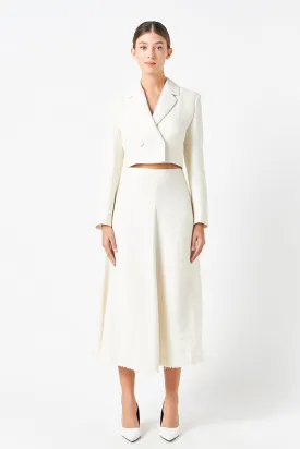 Textured Cropped Jacket