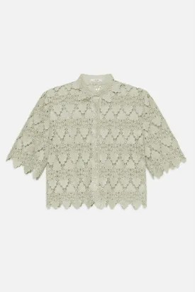 The Lace Button Up Shirt