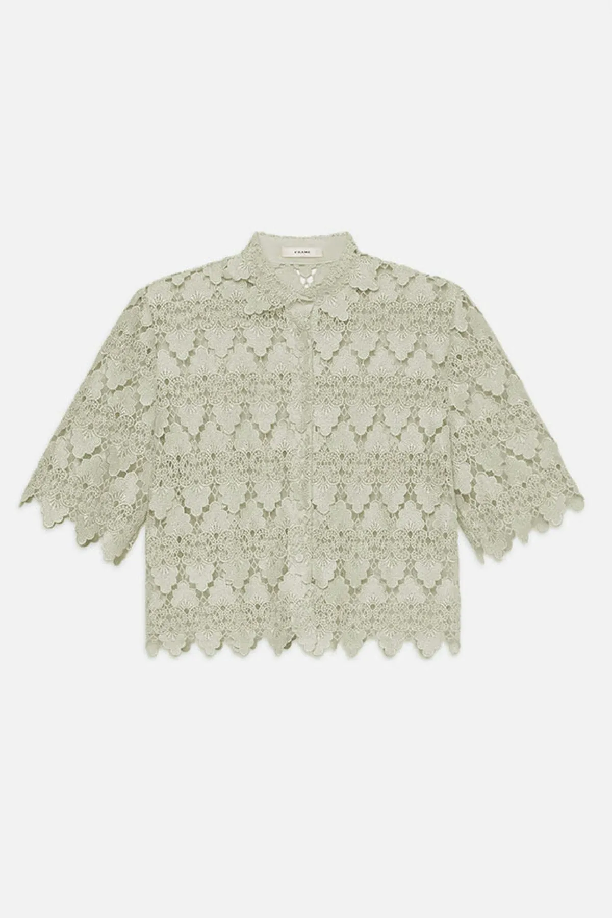 The Lace Button Up Shirt