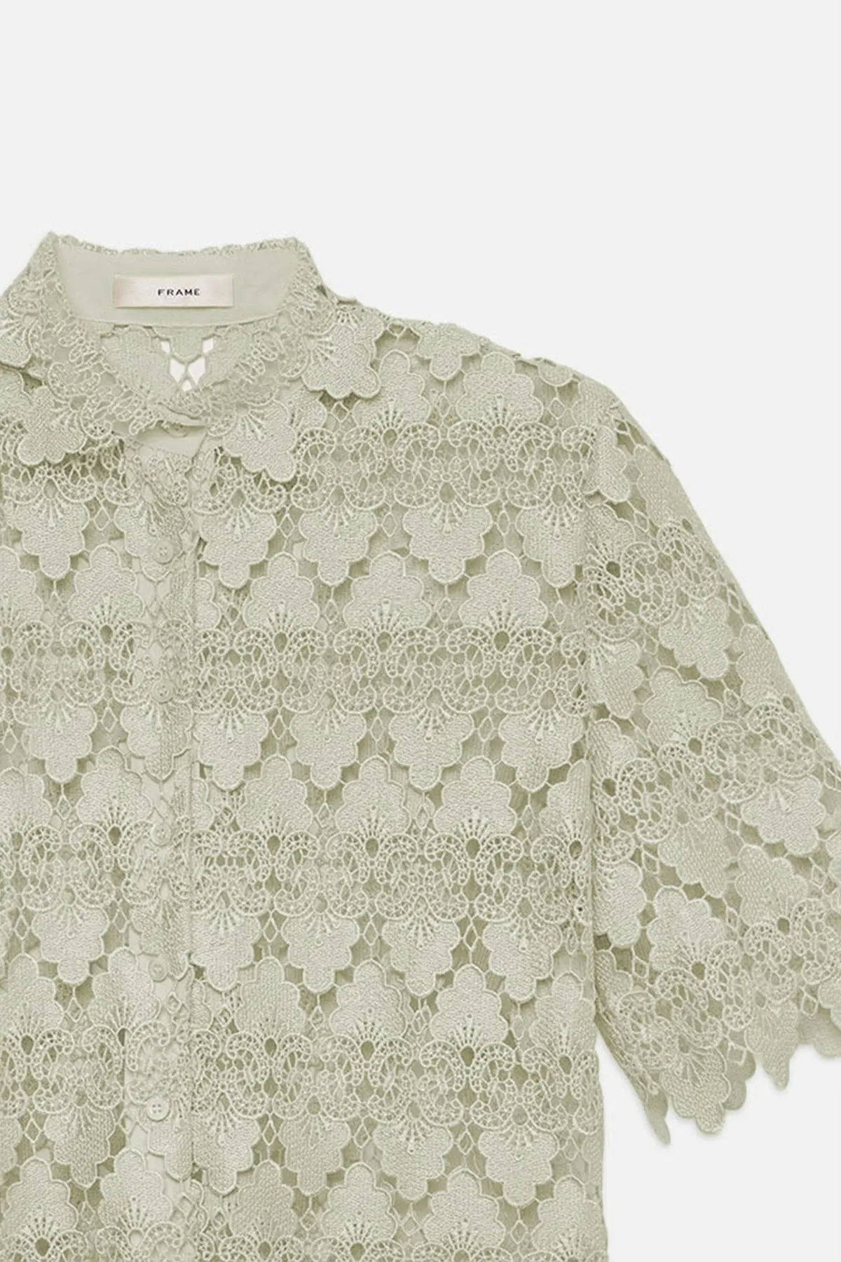 The Lace Button Up Shirt