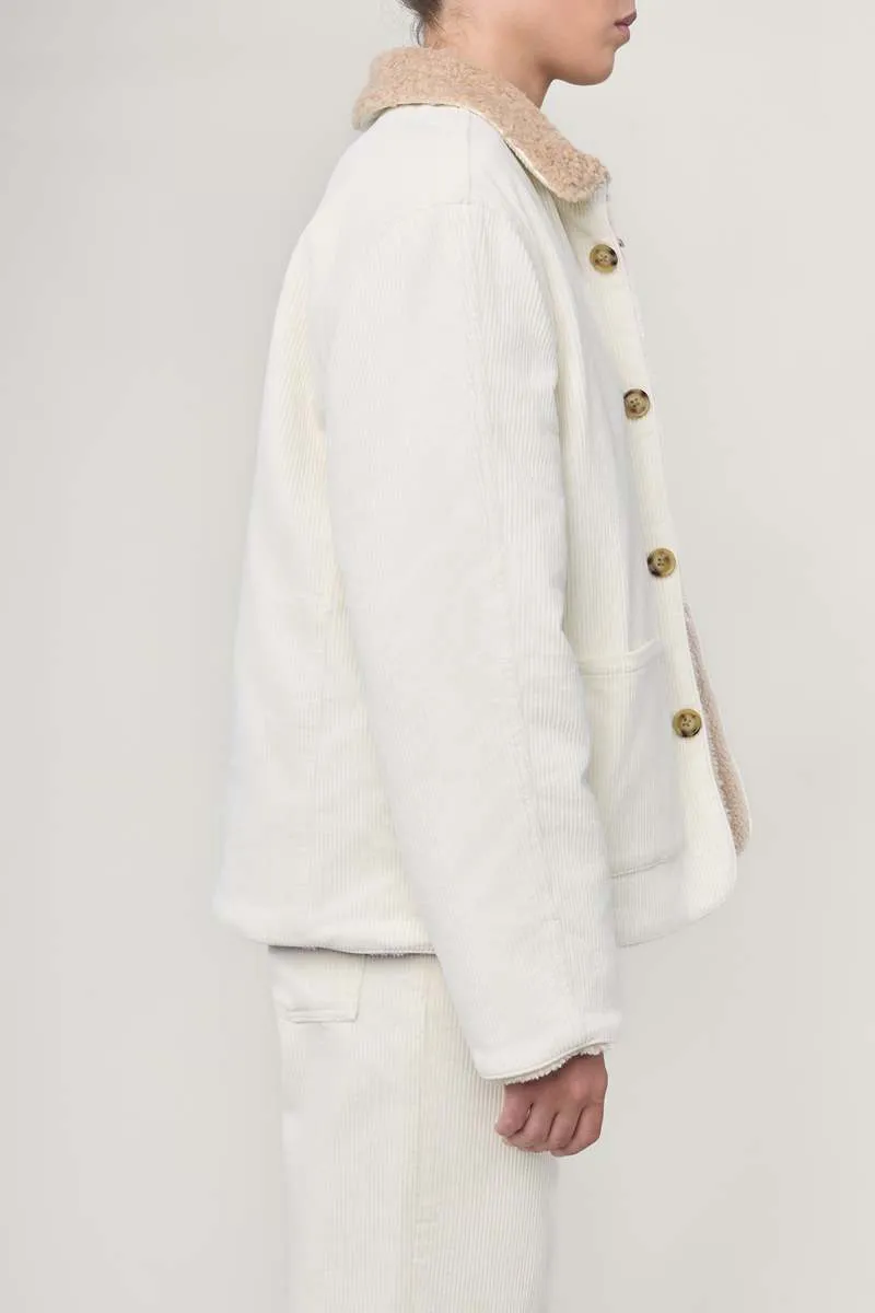 Townes Jacket in Milk Corduroy