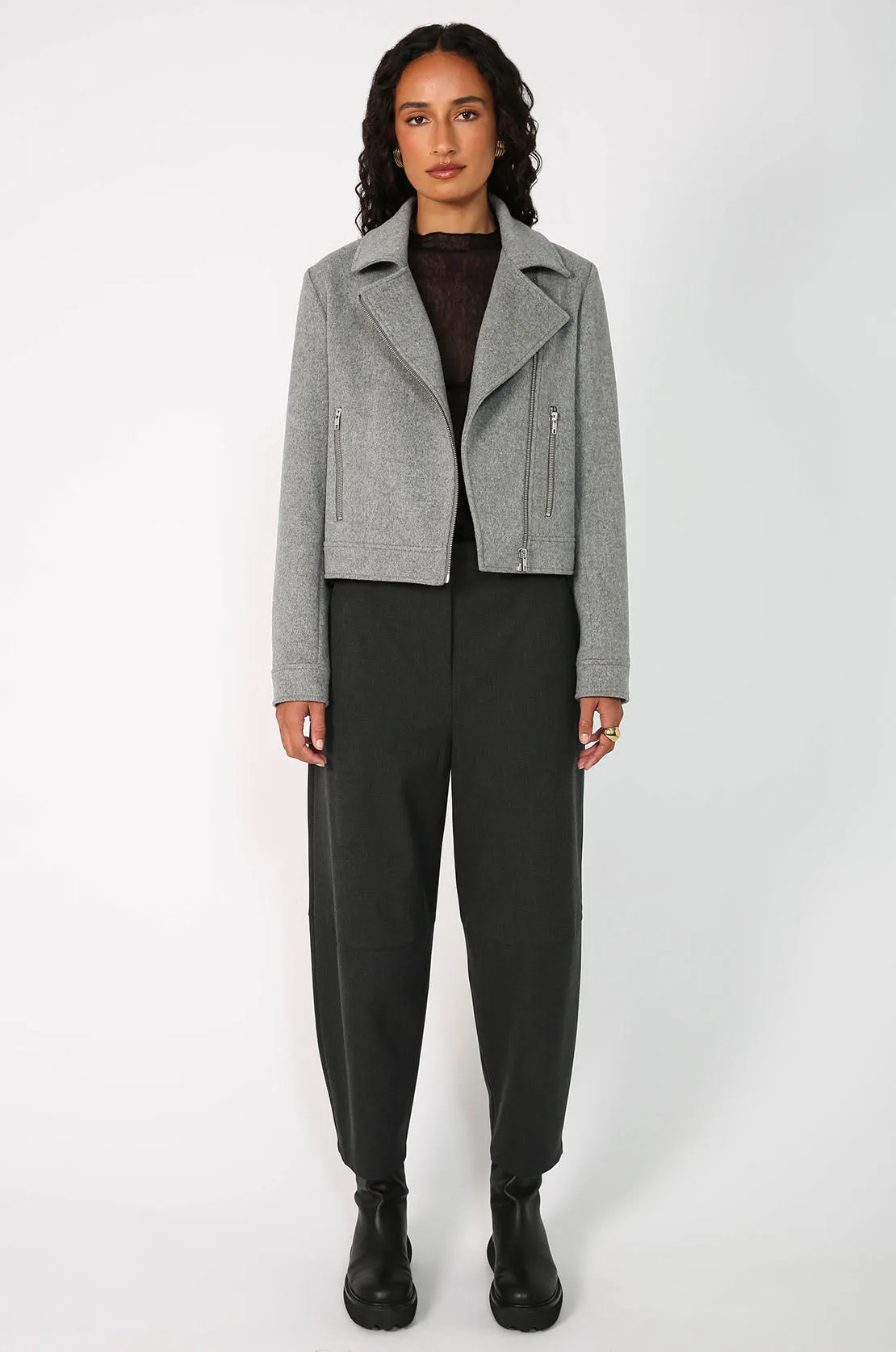 triumph jacket / grey marle