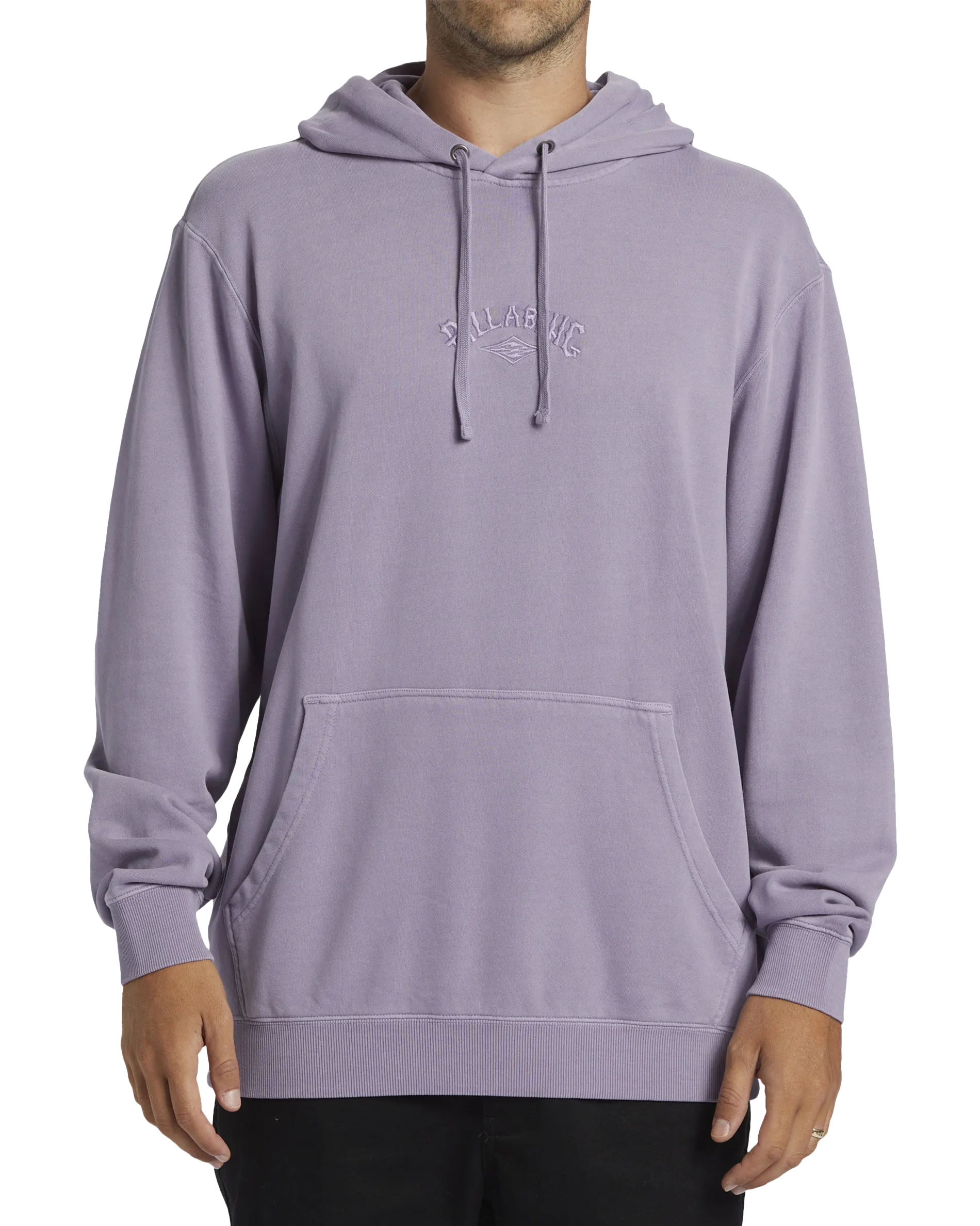 Wave Washed Hoodie in Purple Ash