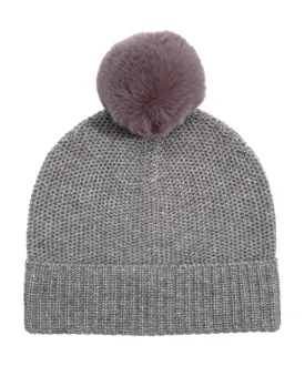 Wool/Cashmere Honeycomb Beanie