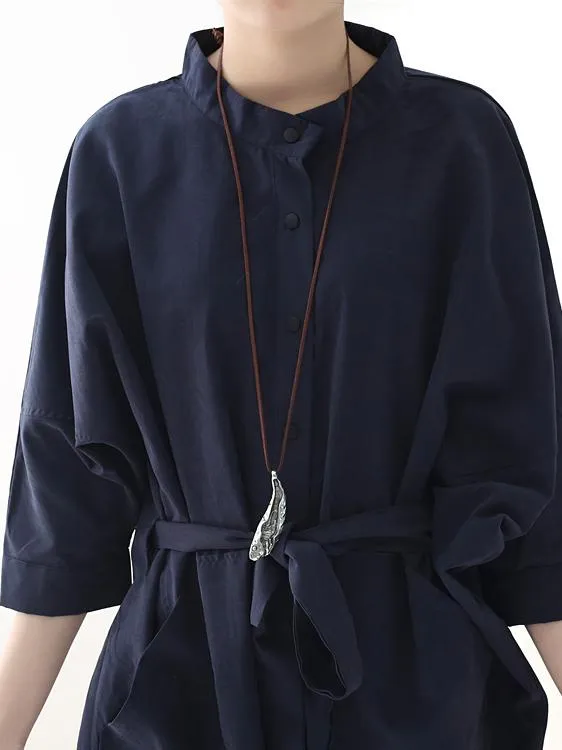 xakxx Loose Lace-Up Overall Jumpsuits